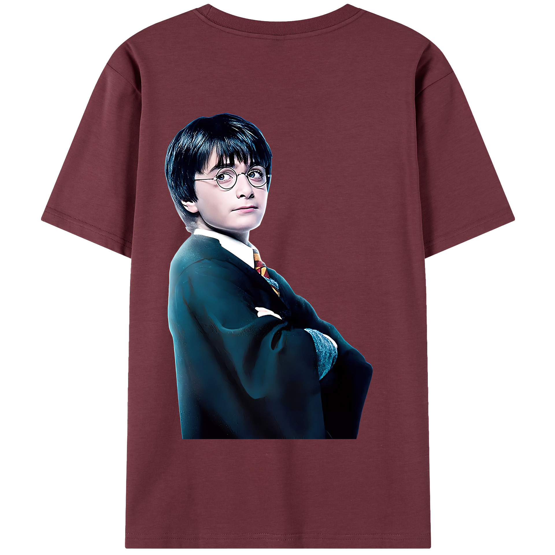 （画像用） Harry Potter ハリー・ポッターシリーズ 綿100％半袖Tシャツ（背面プリント）